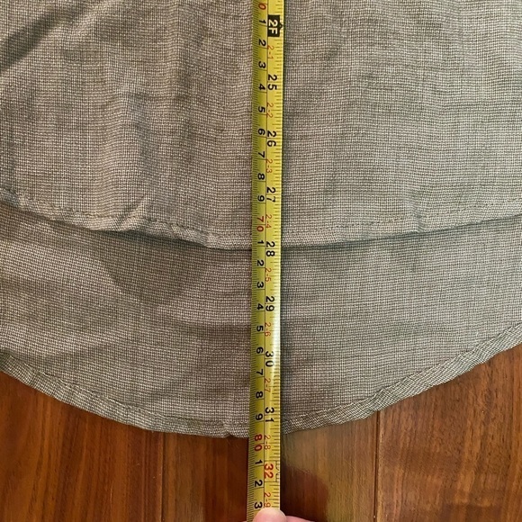 Perch By Blu Pepper Popover Shirt Olive Green Roll Tab Sleeve Women's Size 2XL - Picture 7 of 8